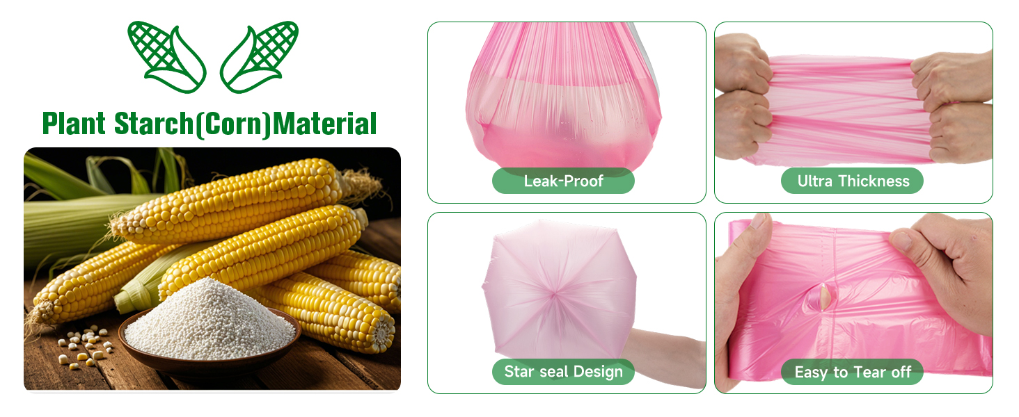 Small Trash Bags Bathroom Colorful Mini Garbage Bags 100 Count Waste Basket Kitchen Office Car