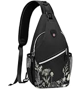 MOSISO Crossbody Sling Backpack, Portable Travel Hiking Daypack Chest Sling Bag Casual Daypack On...