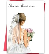 MOROLURU Signature Wedding, Bridal Shower, or Engagement Card | Bride To Be Wedding Card with Flo...
