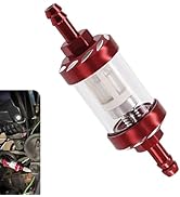 WZP Car Fuel Filter, Detachable Washable Alloy Filter Oil Cup, Transparent Tempered Glass Visible...