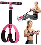 KUTIZE Resistance Band with Handle, Upgraded Sit Up Exercise Equipment for Abdomen & Waist, 60LBS...
