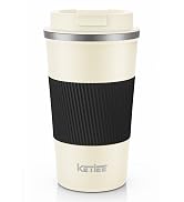 KETIEE 12oz Travel Mug: Vacuum Insulated Coffee Cup with Leakproof Lid, Travel Coffee Mug Stainle...