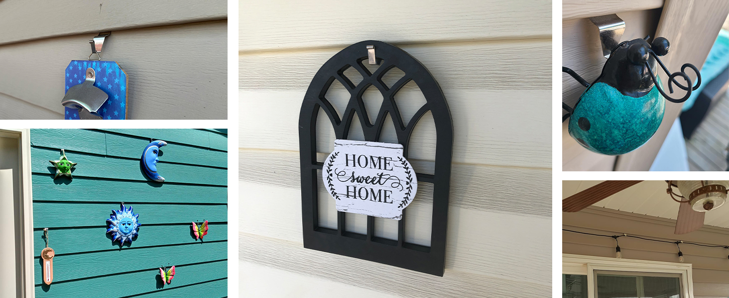 vinyl decor siding clips, hooks for siding, hangers for siding