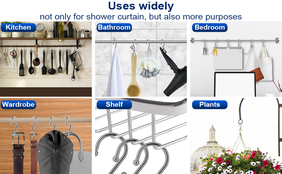 shower curtain hooks rings