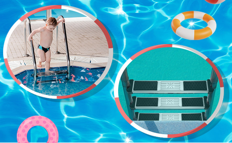 Stainless Steel Swimming Pool Ladder Steps