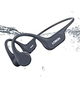 LOBKIN Bone Conduction Headphones Bluetooth 5.4 Swimming Headphones Underwater IP68 Waterproof Op...