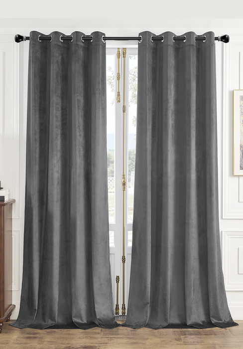 gray curtains