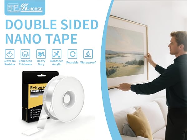 Double Sided Tape Heavy Duty Clear Nano Mounting Tape