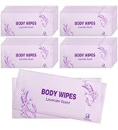 Hipruict Body Wipes Individually Wrapped, Adult Bathing Wipes No Rinse 100 PCS, Shower Wipes Lave...