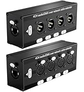 VANDESAIL 4 Channel XLR Snake, Multi Network 3 Pin DMX XLR Cable Breakout RJ45 Cat6/Cat5 Ethernet...