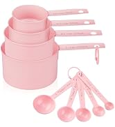 Muchtolove Measuring Cups and Spoons Set of 9, Stainless Steel Measuring cup for Cooking and Baki...