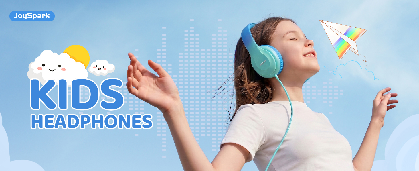 kids wired headphones over ear