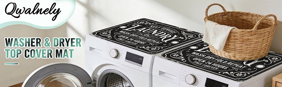 washer and dryer covers for the top