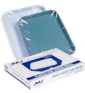 JMU 500pcs Dental Tray Covers, 10.5" x 14", Disposable Plastic Tray Sleeves Fit for Ritter Size B...