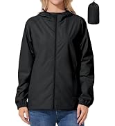 UIQUR Women's Rain Jacket Windbreaker Waterproof Jacket Raincoat Cycling Running Hiking Gear Hood...