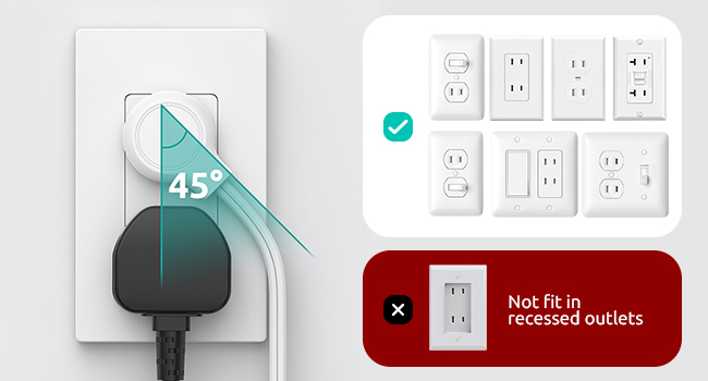 Right angled extension cord