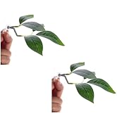Rosojodg 2Pcs Betta Fish Leaf Pad,Plastic Plant Betta Hammock Leaf Bed,Simulating The Natural Hab...