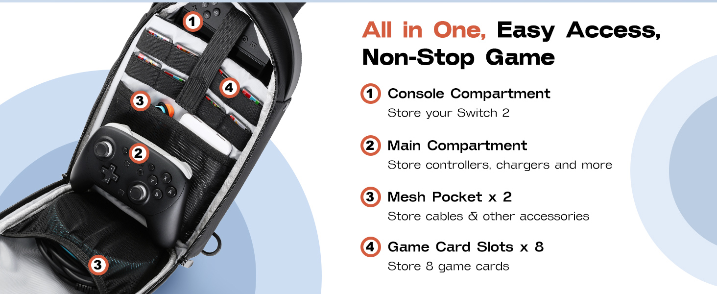 switch 2 bag, nintendo switch 2 sling bag