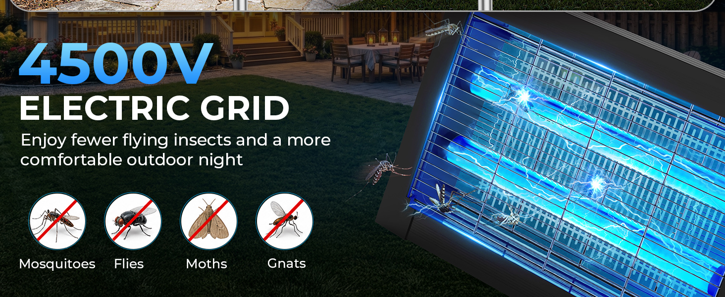 bug zapper outdoor 4500V High Voltage