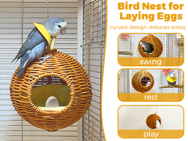 Parakeet Warm Bed House Hut