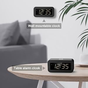 Outlet Powered Compact Clock