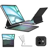 Keyboard Case for iPad Air 13(M3/M2)and iPad Pro 12.9(6th/5th/4th/3rd Gen) | Magic Multi-Touch Tr...