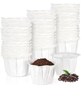 Disposable Paper Coffee Filters K Cup Paper Filters Compatible with Keurig Single Brewer Reusable...