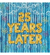 Cartoon Sponge 25th Birthday Decorations, 25 Years Later Letter Balloons Set for Ocean Theme Part...
