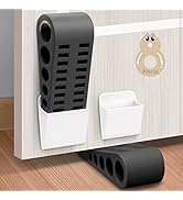 Rubber Door Stoppers for Bottom of Door - 8 Pack Door Stop Wedge with Holder Heavy Duty Doorstop ...