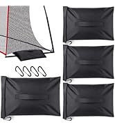 TOBWOLF 4PCS Sports Net Sandbags, Soccer Goal Sand Bags for Weight Stability Hold Up to 12 Pounds...