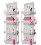 AARAINBOW 2 Packs Hanging Handbag Purse Organizer for Closet, Womens Purse Storage Bag, 8 Pockets...