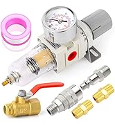 MEANLIN MEASURE Air Compressor Moisture Filter, AW2000 Air Line Filter, 1/4