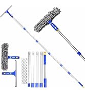 ITTAR Window Squeegee with 88 Inch Extension Pole, Rotatable Window Cleaning Kit with Long Handle...