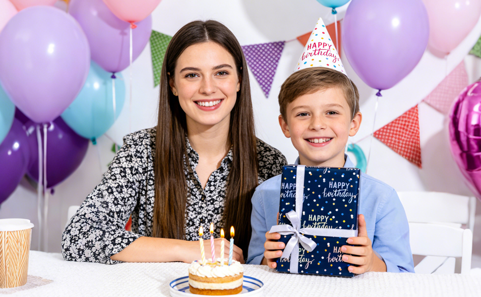 happy birthday wrapping paper
