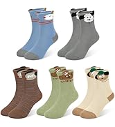 GENTABY Boys Crew Socks for Toddlers kids, 5 Pairs Warm Thick Thermal Heavy Cozy Cotton(1-12 Year...