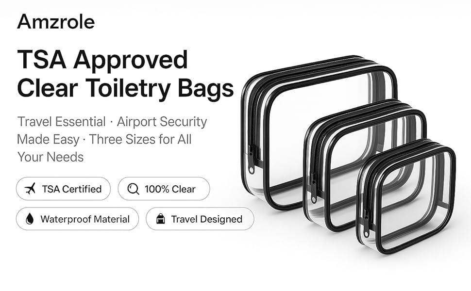Clear Travel Toiletries Bag