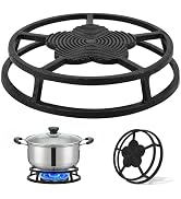 9.5" Heat Diffuser for Gas Stove, AHIER Cast Iron Flame Tamer, Stove Top Heat Diffuser Simmer Pla...
