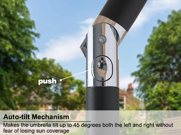 Durable Solar Led Patio Umbrellas