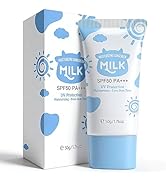 Sunscreen for Face SPF 50, Milk Moisturizing Sun screen for Women, Even Skin Tone, Light Texture,...