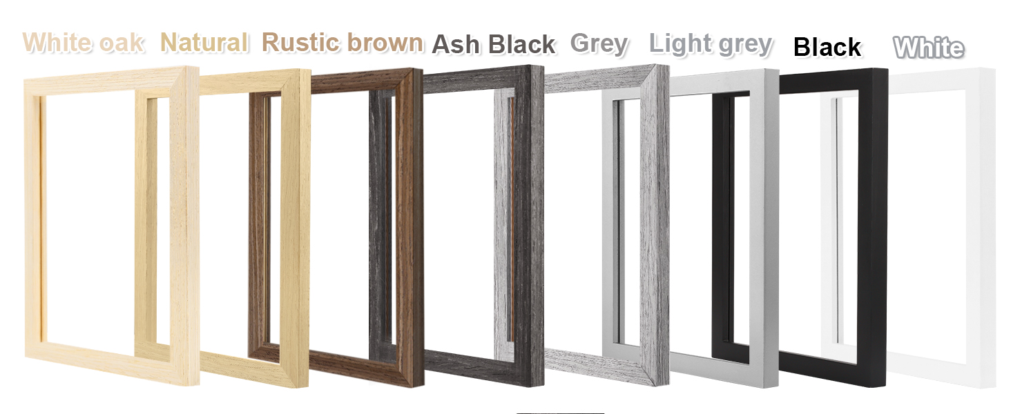 wooden frames with wood grain