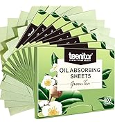 Teenitor 800 Counts Natural Green Tea Oil Control Film, Oil Absorbing Sheets for Oily Skin Care, ...
