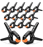 14 Pack Spring Clamps, Backdrop Clips, Balloon Arch Clips, 3.5 inch Heavy Duty Clip Plastic Small...