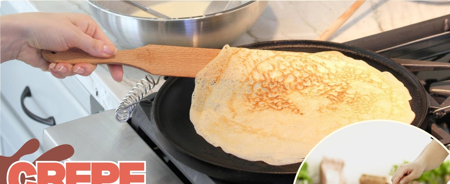 Crepe Spreader and Spatula Kit Set of 2 Crepe Tools
