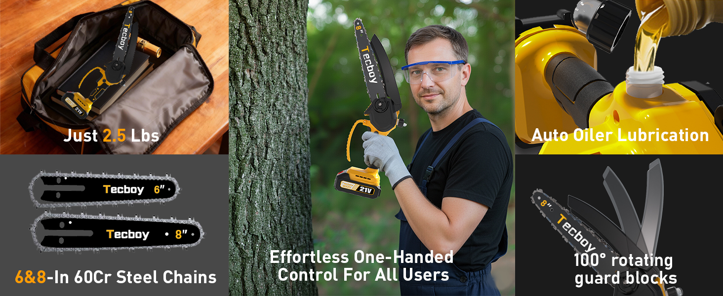 Electric Chainsaw Portable Saw for Makita 18V Battery Pole Saws HandHeld Saw