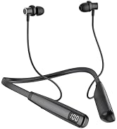 Bluetooth Headphones,Upgrade Bluetooth 5.3 Wireless Neckband Earbuds Waterproof in-Ear Earphones ...