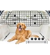 FEED GARDEN Dog Car Barrier for SUVs, Adjustable Universal-Fit Heavy-Duty Wire Mesh Pet Divider f...