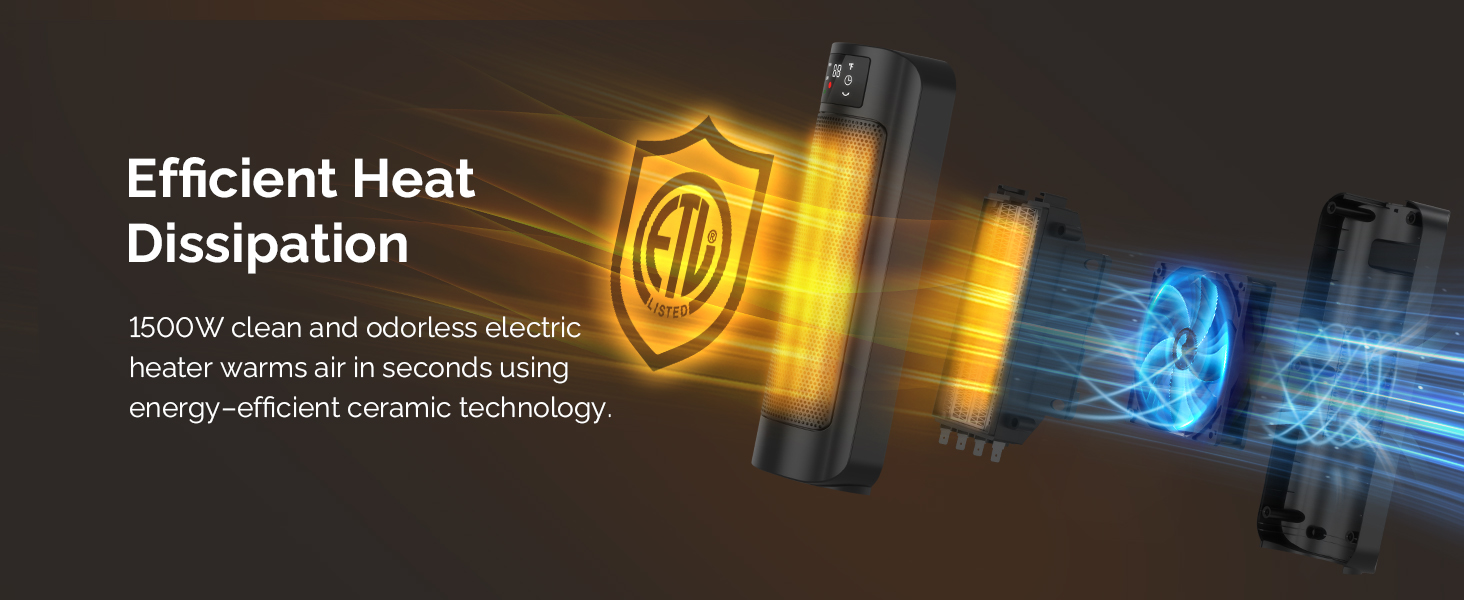 fast heating space heater