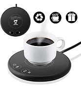 Smart Coffee Mug Warmer, Electric Beverage Warmer,with Two Temperature Control for Office or Home...