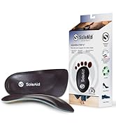 SoleAid 3/4 Length Heaven Step ii Insole, Vegan Leather and Suede Low Profile Shoe Insert, Semi-R...