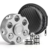 Fidget Spinner Toy for Adults Kids, Cool Sliver Alloy Hand Finger Cube Spinner, Stress Relief Ant...